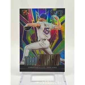2024 Panini Select Christian Scott Rookie Turbo Charged Tie Dye Prizm 3/25 SP RC